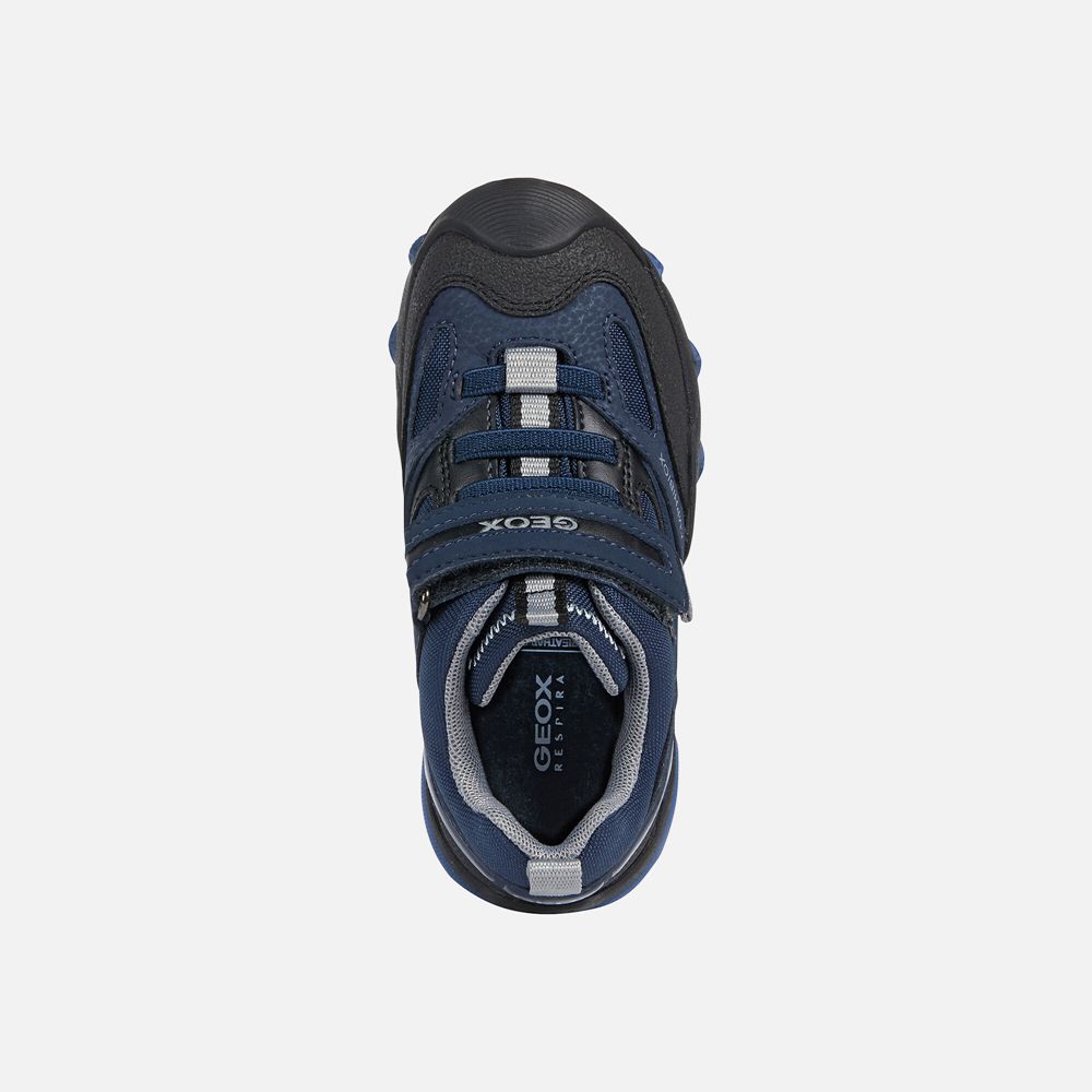 Basket Geox Buller Abx - Bleu Marine - Garcon 293160-OZH